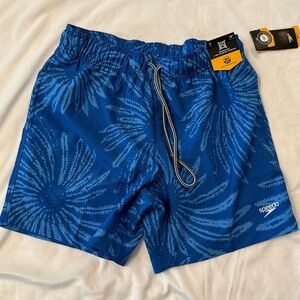 Speedo Eco Blue Patterned Swim Trunks